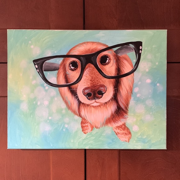 Sale!! Original painting⚡️host pick!!⚡️Cocker Spaniel painting handmade - Picture 2 of 7